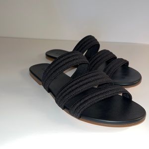 Rothy’s Black Triple Band Sandals - Size 8 (Women’s)